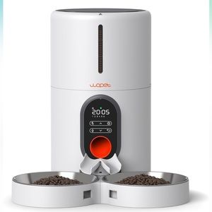 NWT Automatic Pet Feeder for Two Cats/Dogs 4L Dry Food Dispenser Voice Record